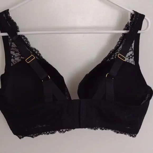 NWT City Chic Women's Size 40G Giselle Contour Underwired Demi Bra Black Lace - Picture 7 of 9